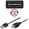Goobay Easy USB male to USB female Extension Cable 1.8m Black 69144